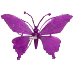Украшение новогоднее «Бабочка - Изящный полет» 24.5*9*17 см, Фиолетовый