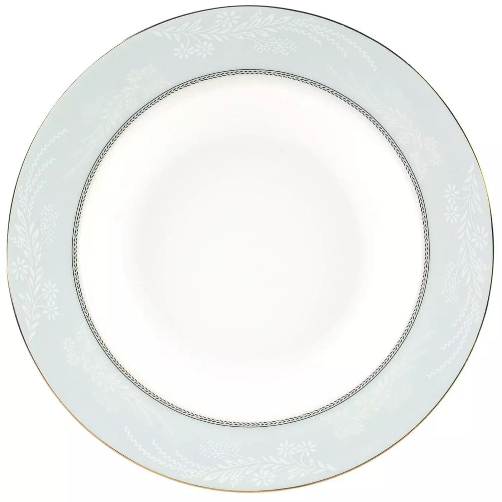 Посуда fioretta купить. Тарелки Fioretta. Тарелки с голубой каймой. Белые тарелки с синей каймой. Белая тарелка с голубой коймой.
