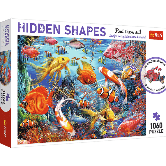 Pazl / Пазлы / Puzzles - "1060 Hidden Shapes" - Underwater Life