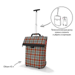 Сумка-тележка trolley m glencheck red