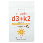 Micro Ingredients, витамины D3 и K2, 240 мягких таблеток