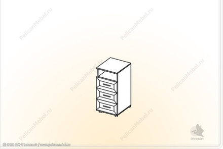 Тумба с ящиками Классика ТЯ