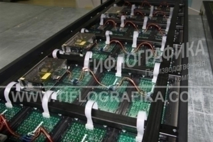 Светодиодное табло "Бегущая строка" зеленого свечения 720х2320x90 мм