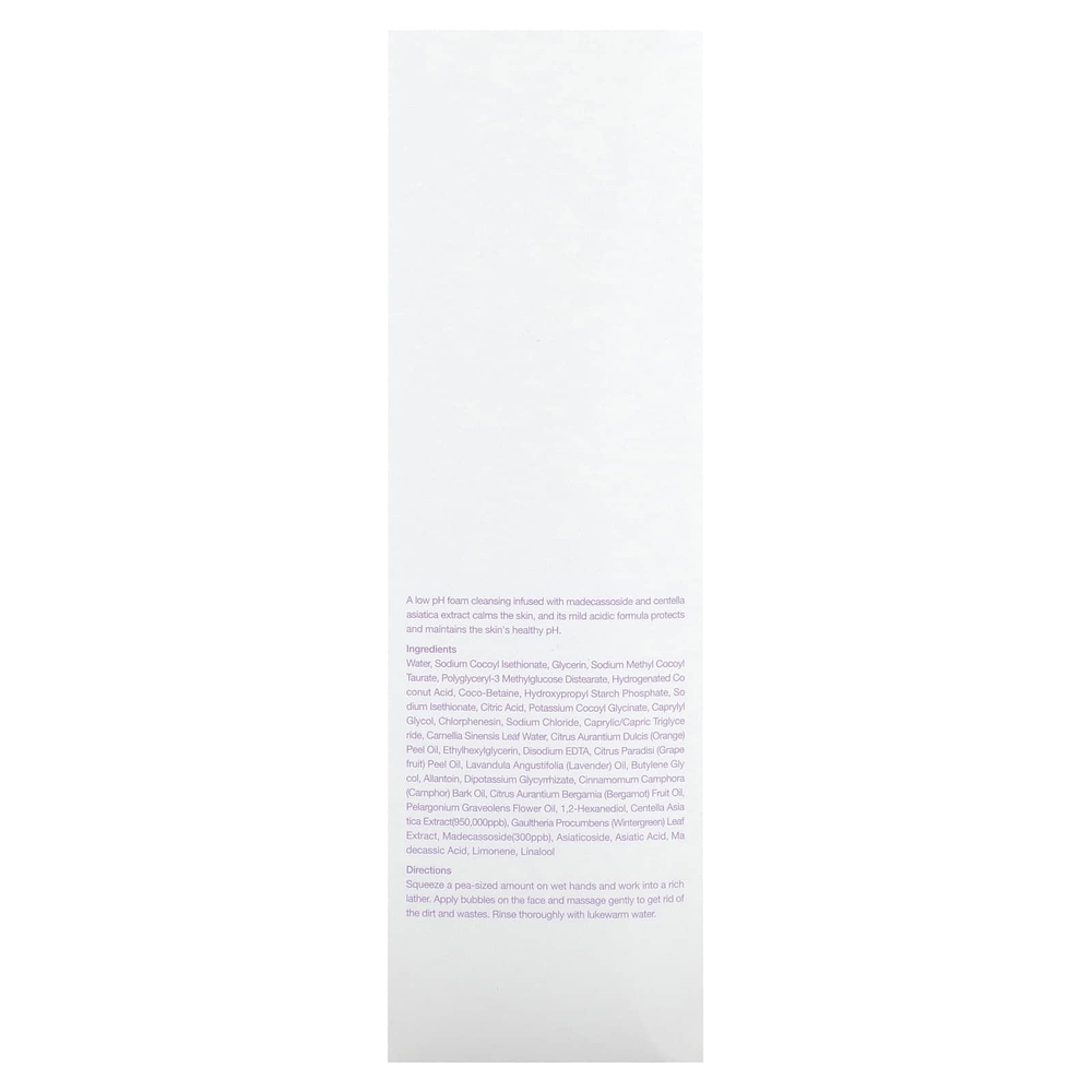 Celimax, Derma Nature Relief Madecica pH балансирующая пенка для умывания, 150 мл (5,07 жидк. унц.)