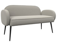 Диван прямой Лига-086 РОГОЖКА Амур 02 бежевый