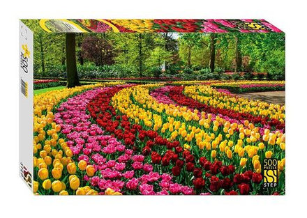 Пазлы 500 элементов 500*345мм. "Парк тюльпанов, Нидерланды"