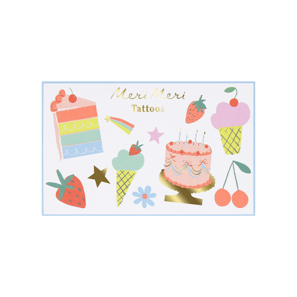 Переводные татуировки "Happy Birthday"