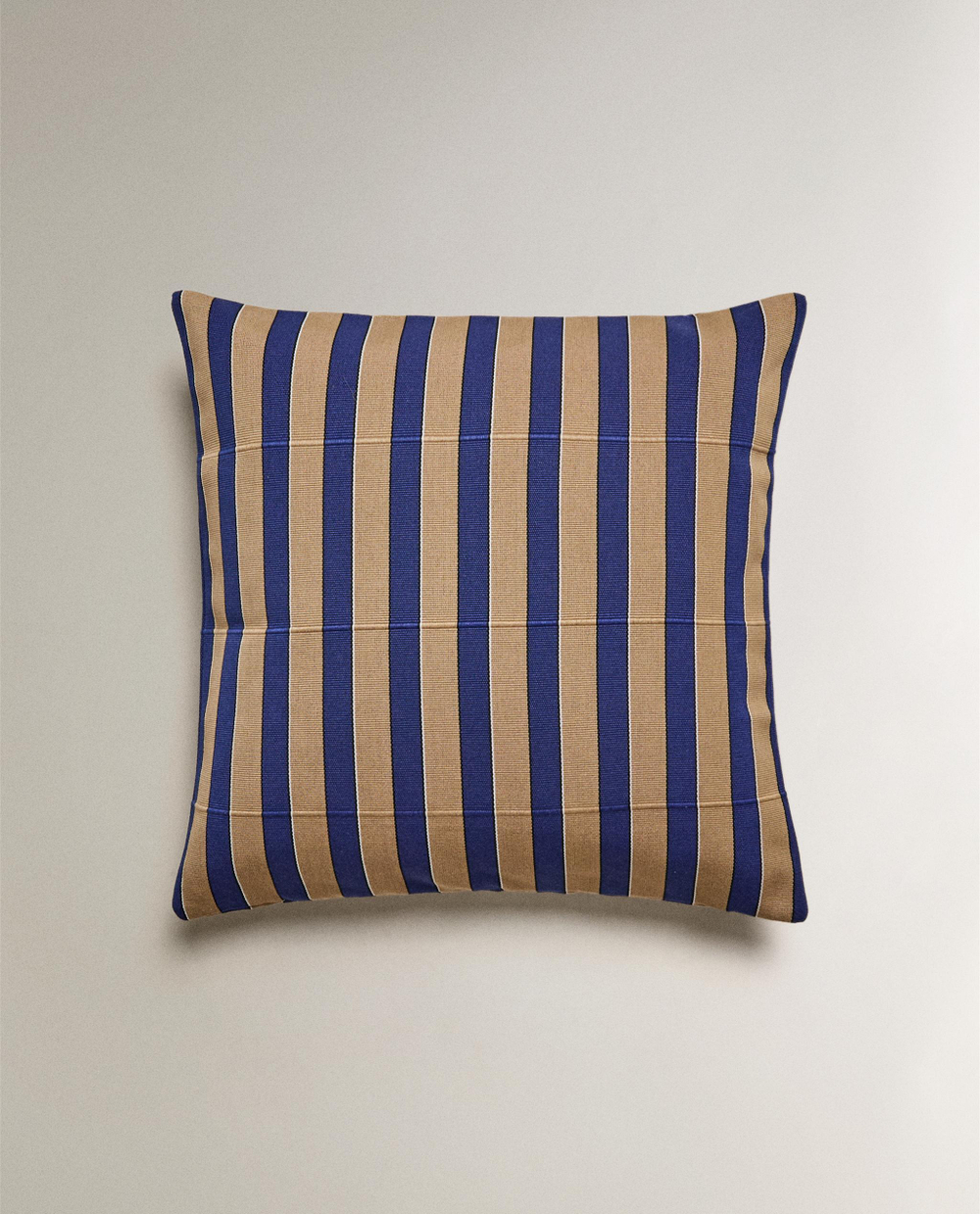 Zara Home наволочка декоративная из полиэстера, синий, в полоску, 45x45 см