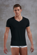 Футболка с вырезом-лодочкой Doreanse Premium (Размер: XXL) (Цвет: темно-синий)