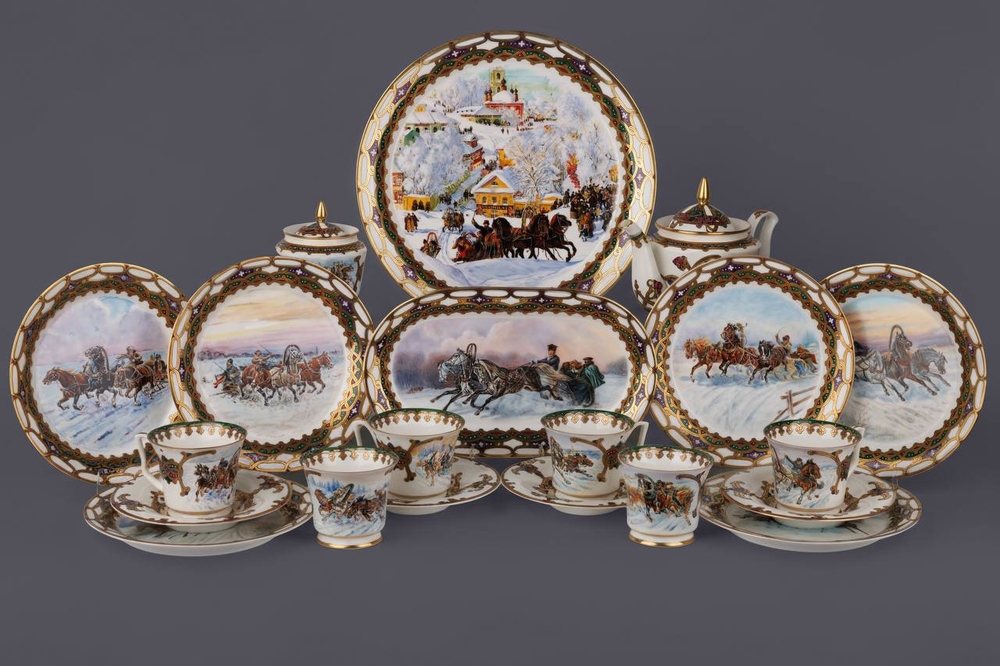 Сервиз чайный «Русская тройка»