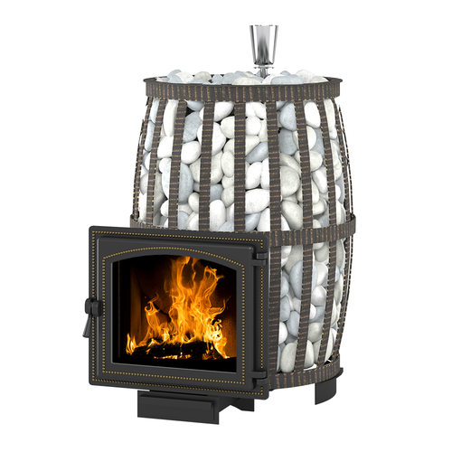 Чугунная банная печь Везувий  Легенда Русский пар Ковка 18 (240)