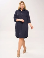 Платье-рубашка с карманами