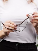 Оправа для очков для зрения металлическая брендовая