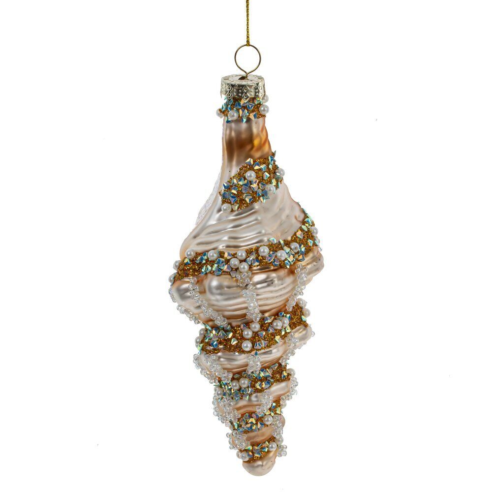 GAEM Украшение новогоднее "Ракушка", L7 W7 H17 см