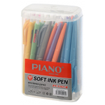 Ручка шариковая, масляная, автоматическая, Piano, синие чернила, серия "Swiss", с боковым отжимом, 50 шт