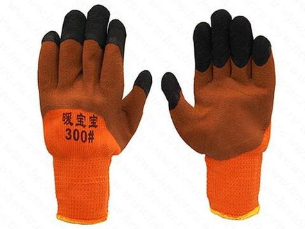 Перчатки утепленные *ТОРРО Ноготки* 3/4 облива (оранжево-коричневые)