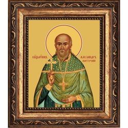 Александр (Сахаров) Шатурский священномученик. Икона на холсте.