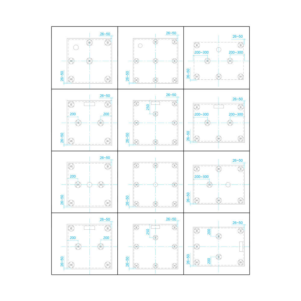 Ножки для поддона RGW N-01 (08)