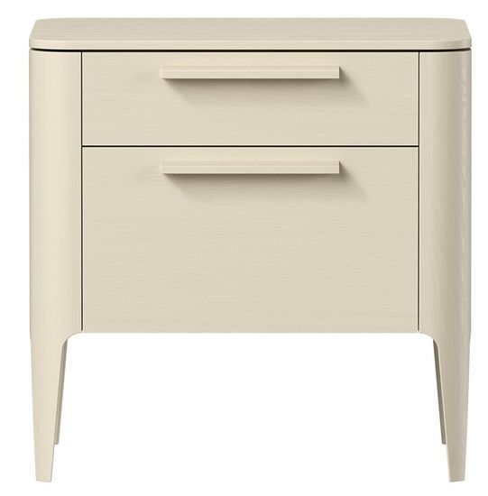 Тумба прикроватная Type oak 2 ящика ширина 50 см (молочный)