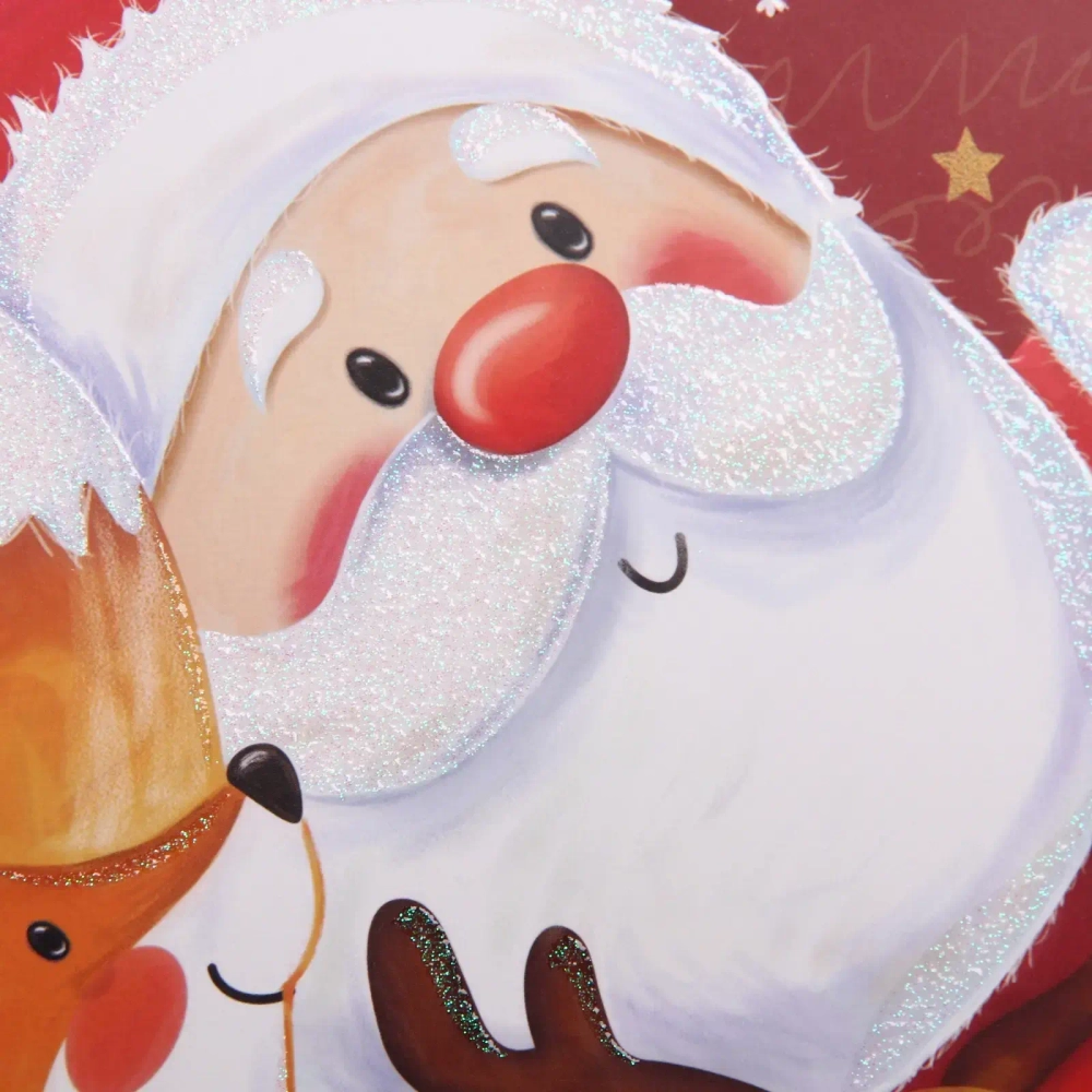 Пакет подарочный «Дедушка Мороз» 26*32*10 см, микс