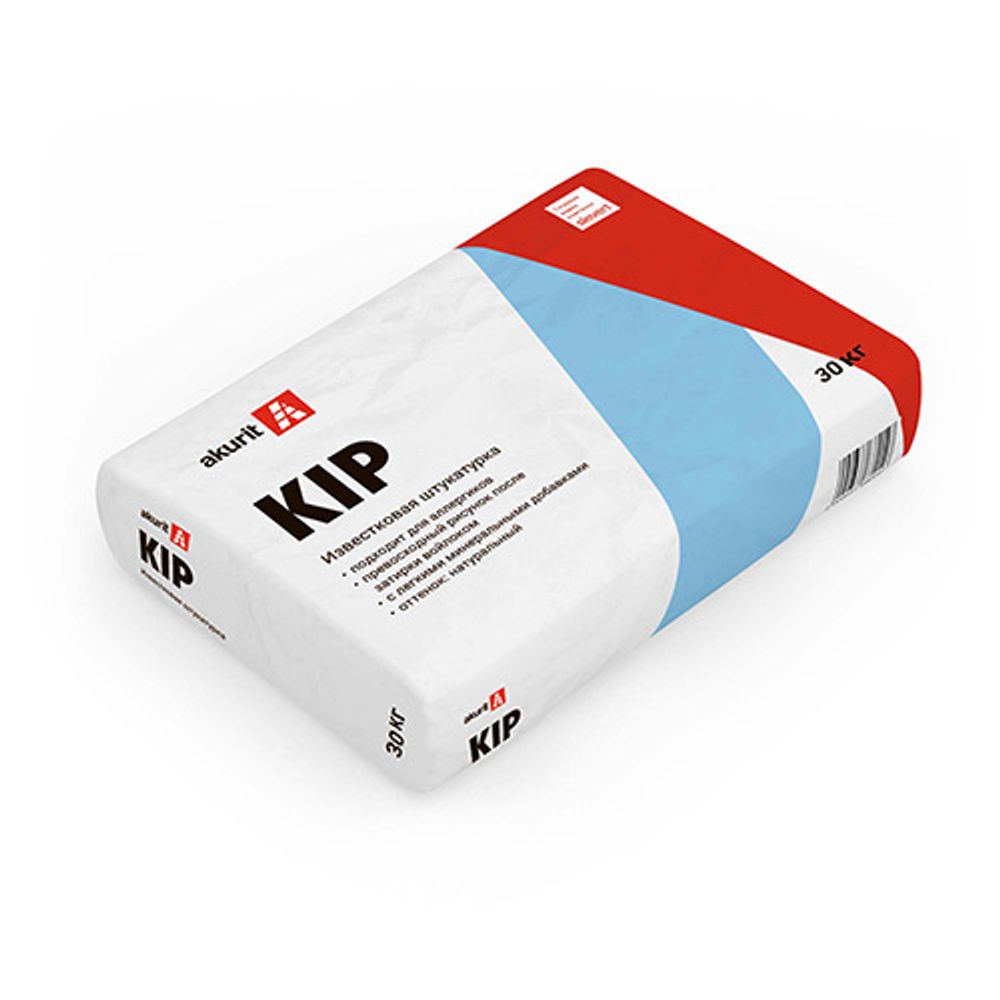KIP Известковая штукатурка Akurit , мешок 30 кг