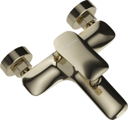 Смеситель для ванны с душем STWORKI Молде S23100GG глянцевое золото