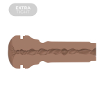 Коричневый (темный карамельный) мастурбатор-анус 22,3см Kiiroo Feel Stroker Dark Caramel