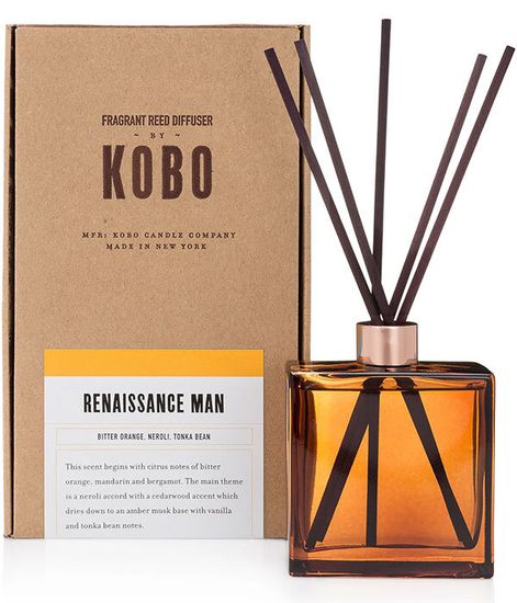 Renaissance Man, комнатный диффузор с палочками Woodblock, Kobo Candles