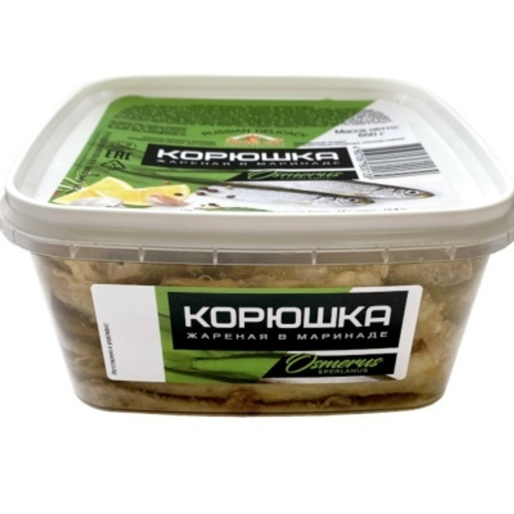 Корюшка жареная в маринаде (650г)