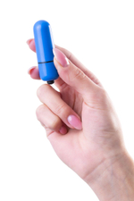 Синяя вибропуля A-Toys Braz - 5,5 см. (Цвет: синий)