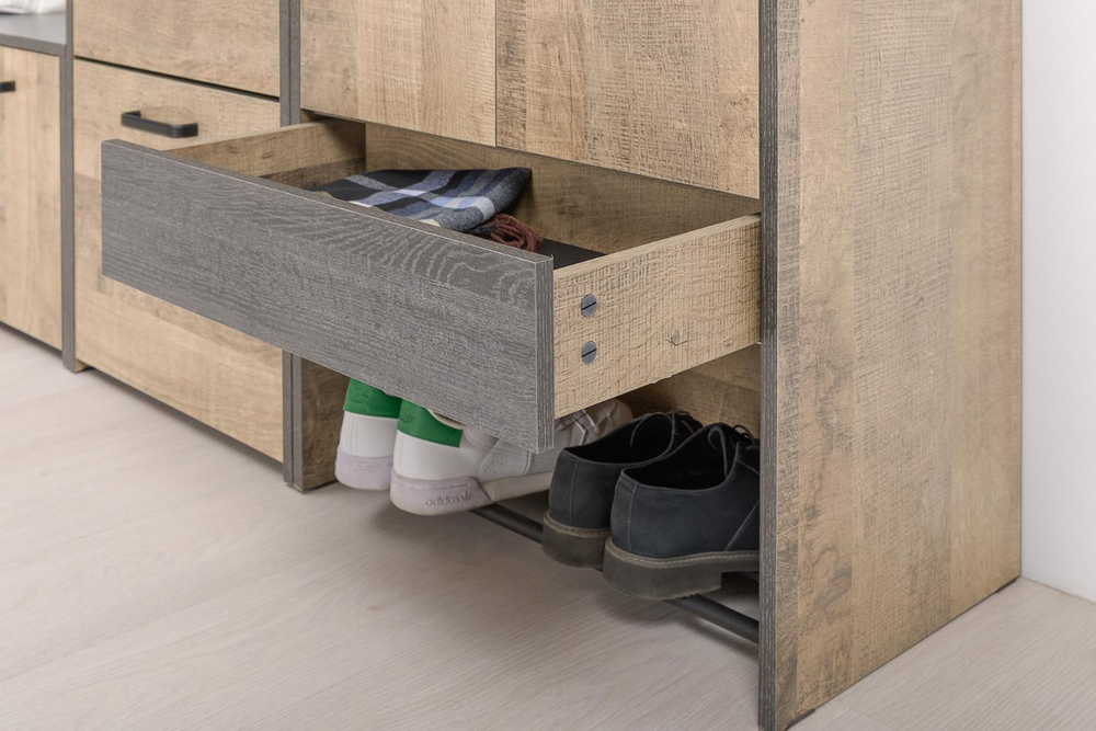 Шкаф для одежды 13.328.02 Трувор Дуб Гранж Песочный, Интра