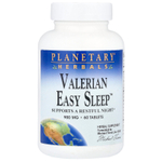 Planetary Herbals, Valerian Easy Sleep ™, 60 таблеток