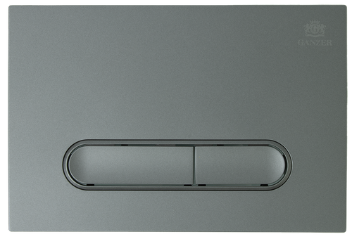 Кнопка для инсталляции с ПЛОСК. клав. (ГРАФИТ)  GANZER  (24/1шт)