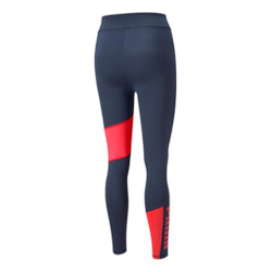 Женские теннисные брюки Puma Favorite Logo High Waist Tight Women - Dark Blue, Coral