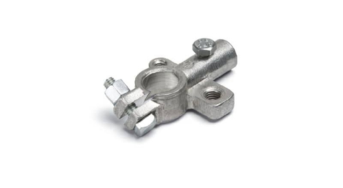 Клеммы аккумулятора /европейский стандарт/ латунь, литые  - , болтовое соединение, под провод сеч. 25 мм2, м8+м6 (CARGEN)