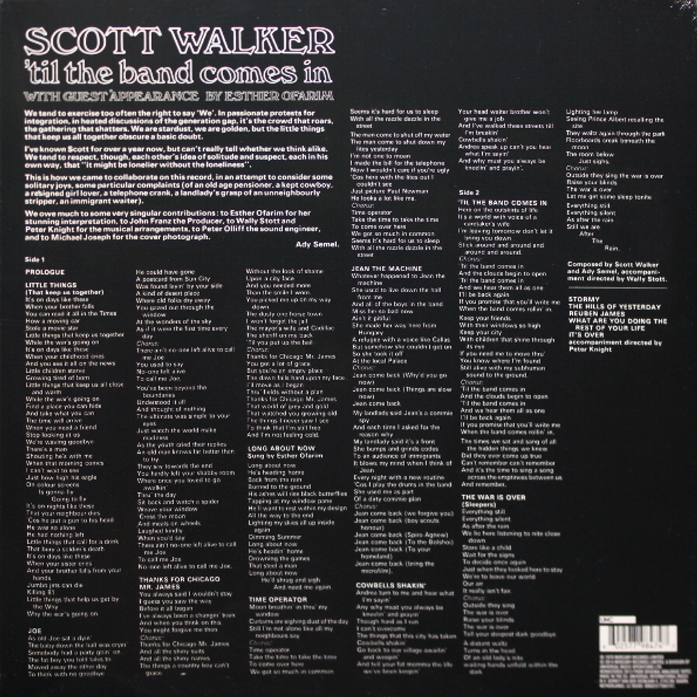 Scott Walker / 'Til The Band Comes In (LP)