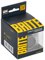 BRITE Термостат электронный с индикацией ТС10-1-БрС сталь IEK