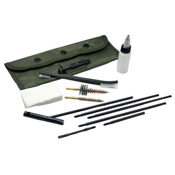 Набор для чистки оружия калибра 22\5.56 мм в оливковом подсумке-футляре