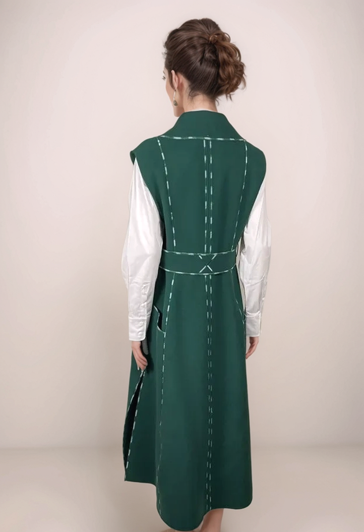 Пальто без рукавов из шерсти и кашемира Max Mara