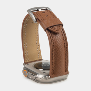 Ремешок для Apple Watch Ultra 49mm из кожи сафьяно, цвета карамель