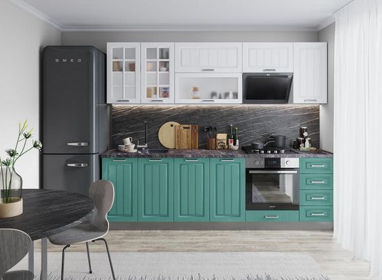 вариант компоновки модульная кухня ЛУКСОР