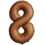 Шар фольгированный Цифра 8 101 см (Коричневый)