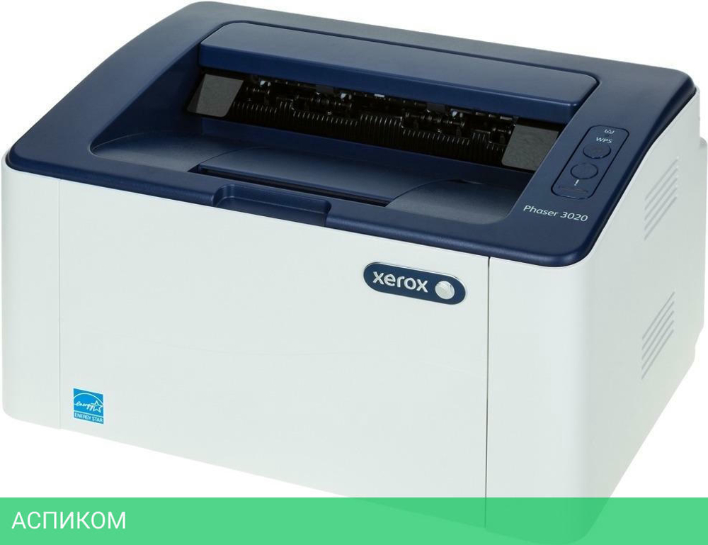 Принтер Xerox Phaser 3020 A4 3020V/BI белый/синий (P3020BI)