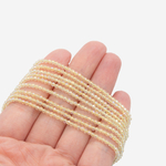 Золотистая шпинель синтетическая с эффектом иризации, 2,2мм, шар, микроогранка