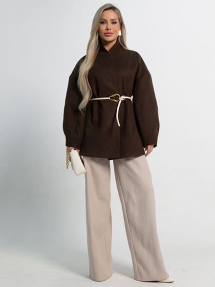 Пальто Мелания (горький шоколад) Б15185-5М LT Collection