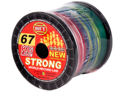 Леска плетёная WFT KG STRONG Multicolor 1000 м, 0.39 мм