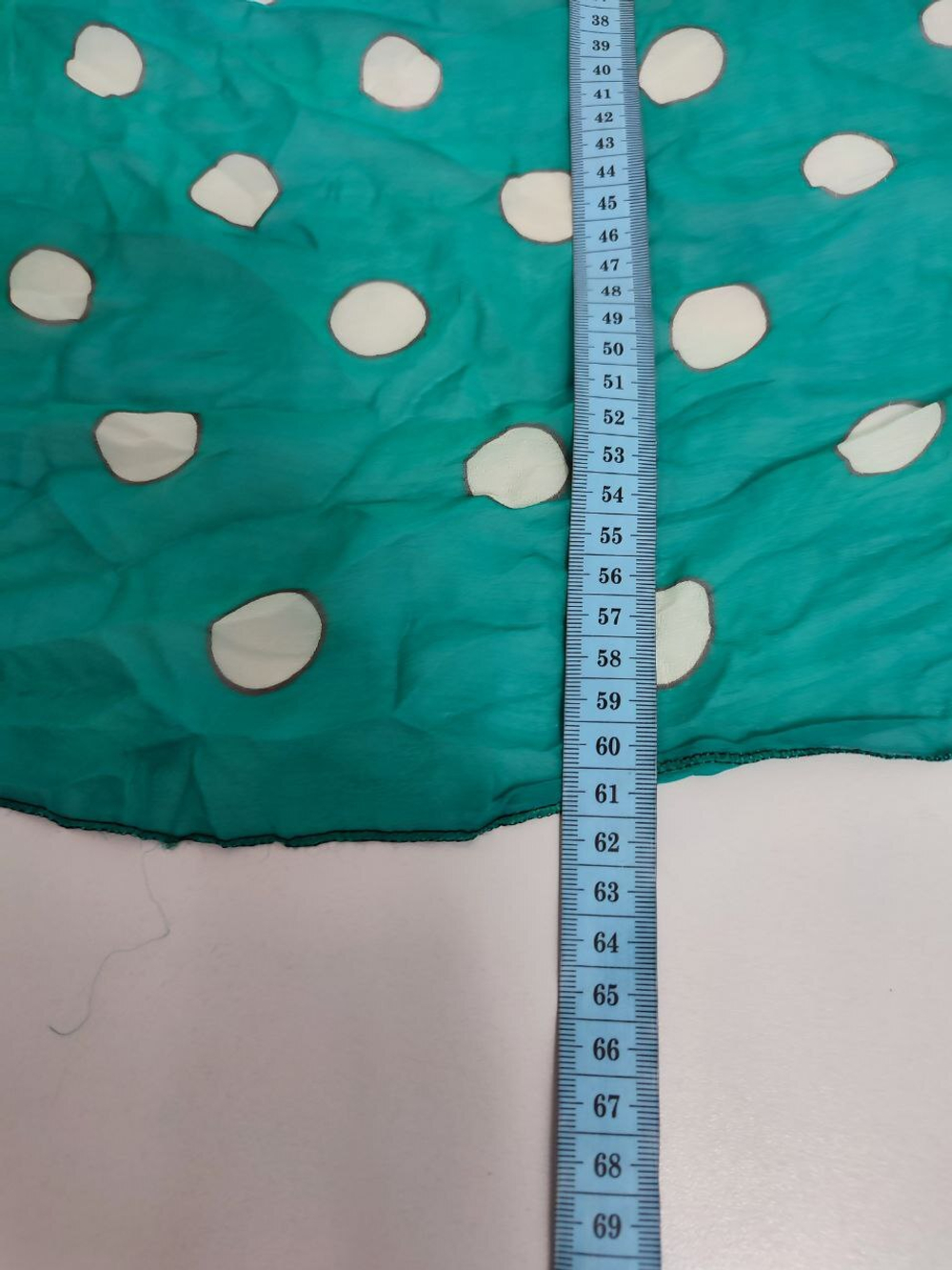 Шарф шелковый в горох