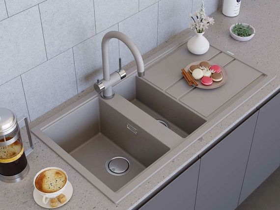 Мойка Kitagawa 100-2-GR Artceramic/leningrad grey(арт.4993804)