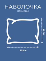 Наволочка 50х50 Бязь Хлопок Майнкрафт 1 шт.