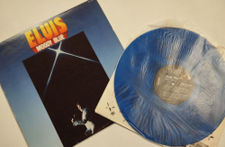 Винтажная виниловая пластинка LP Elvis Presley Moody Blue (USA 1977) (Blue Vinyl)